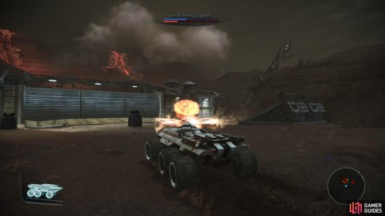 While you can&rsquo;t enter the Refinery from the front, you can take down some turrets for easy XP.