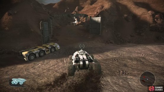 Take the side route to reach the interior of the Refinery,