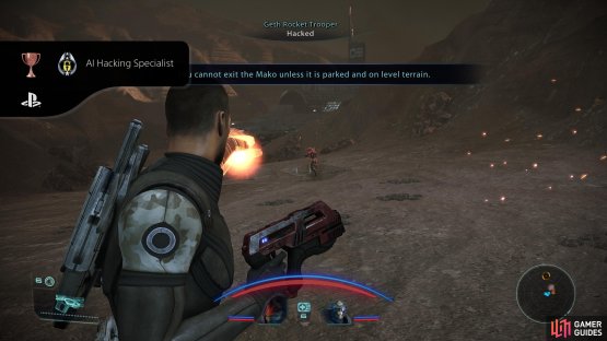 To increment the usage counter for AI Hacking, you&rsquo;ll actually have to hack a synthetic enemy.