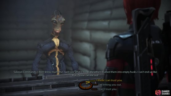 In Cell Block A you&rsquo;ll get the chance to free a salarian captive.