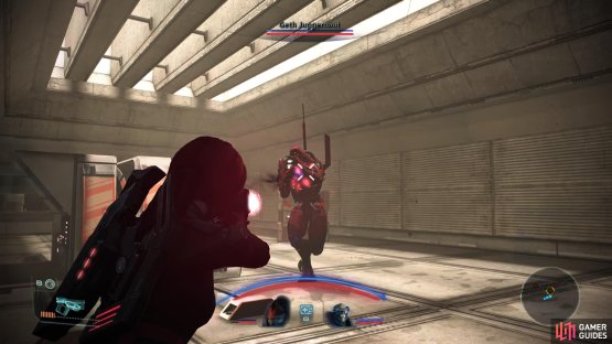 after cutting through the salarians you&rsquo;ll find more sturdy resistance in the form of geth.