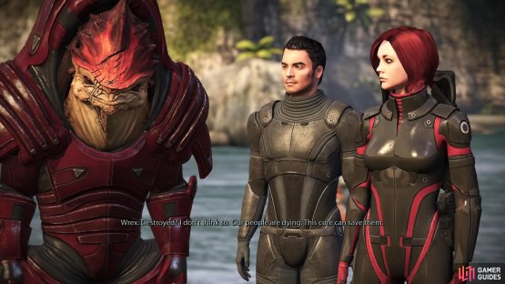 When talking to Captain Kirrahe, you&rsquo;ll gain some intel that tests Wrex&rsquo;s loyalty.