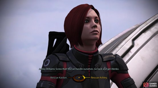 When you approach the AA Tower, you&rsquo;ll get more bad news, forcing you to choose between rescuing Kaiden or Ashley.
