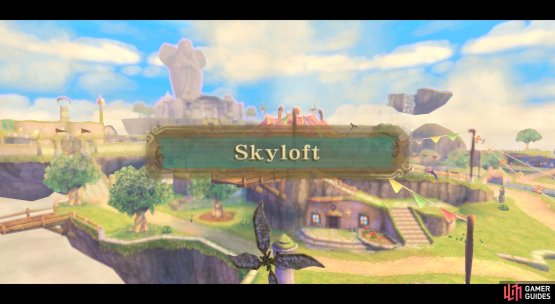 Skyloft is Link&rsquo;s home, a picturesque village in the sky.