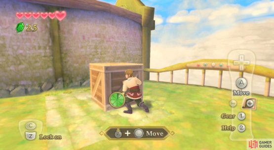 If there aren&rsquo;t any stairs, look for movable blocks to create your own.