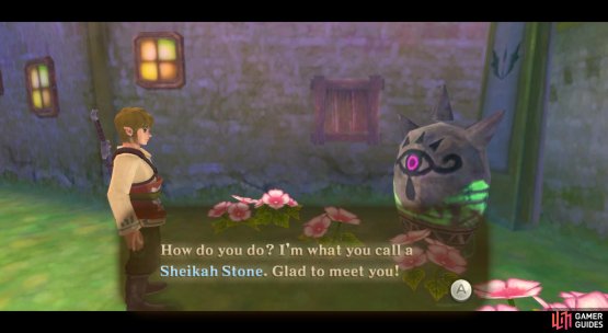 The Sheikah Stones seem a lot more lively in this game.