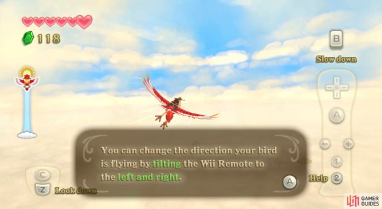 Flying your Loftwing can be difficult at first; try to take it easy.