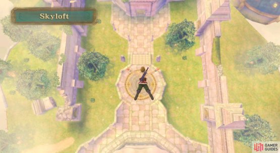 Link enjoying a moment of sky-diving.