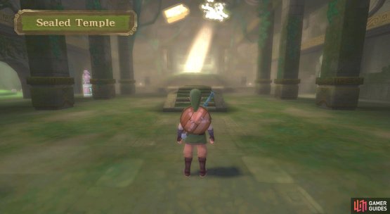 Overlooking the grounds is the Sealed Temple.