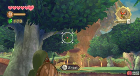 Use the Slingshot to hit objects from afar.