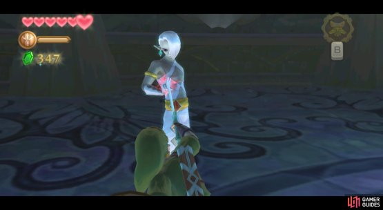 If he grabs your sword, shake him off ASAP.