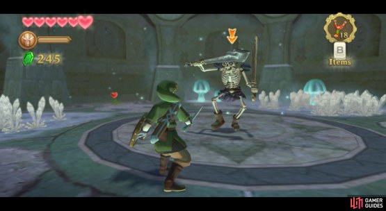A Stalfos in the Skyview Temple.