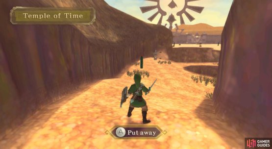 At the end of the desert is the fabled Temple of Time.