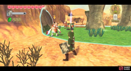 When facing Techoblins here, you can fight them outside of the Timeshift area.