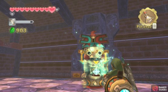 If you&rsquo;re struggling, run back a bit and the Armos will retreat.