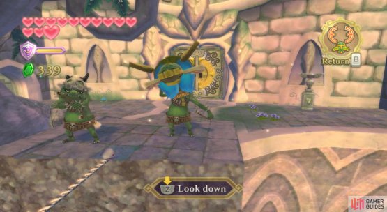Drop a bomb onto the archers from above or slam it straight into their face.