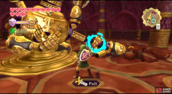 To start off, lure the front four arms so they slam into the ground, then dislocate them with the whip.