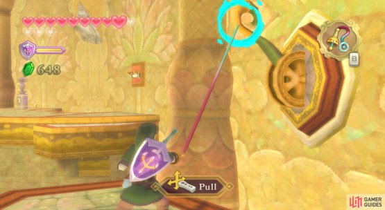 After climbing the vines, pull this lever at the end of the path to trigger a big change.