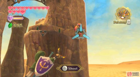 You can grab onto Peahats with your Clawshots.