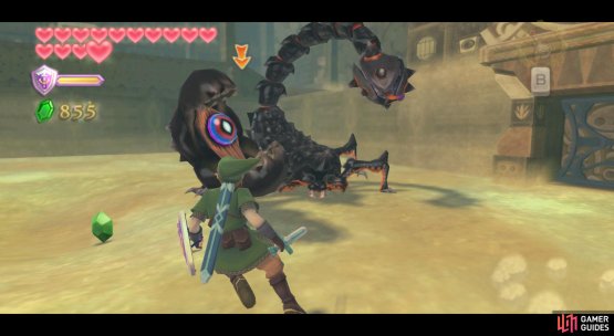 Like the first time, hit the eyeballs at the correct angle.