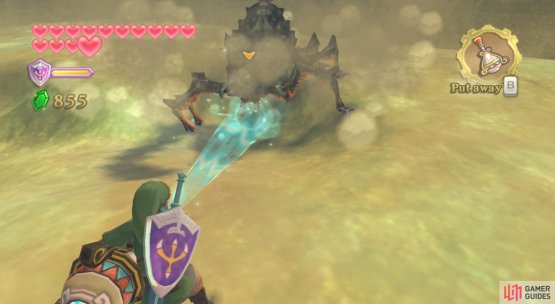 Then &ldquo;dig up&rdquo; the boss with the Gust Bellows if it tries to hide.