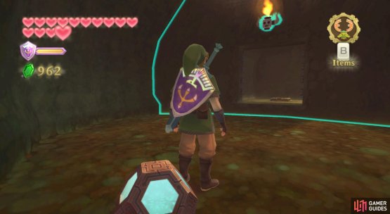 Do a similar thing to reach the floor switch past the electric fence.