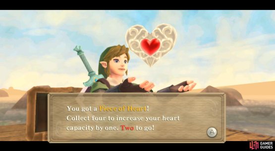  Then drop down for a chest with a Piece of Heart.