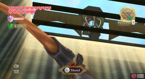 If you can see light coming from above, there&rsquo;s a good chance you can shoot the Timeshift Stone atop the central mast.