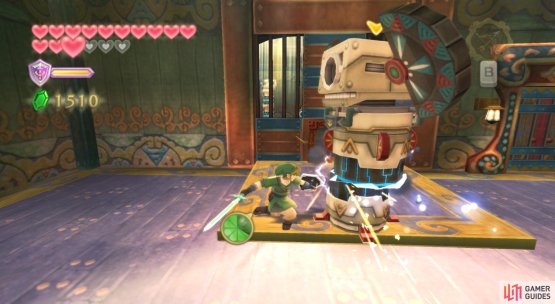 Bash up the monsters in this room.