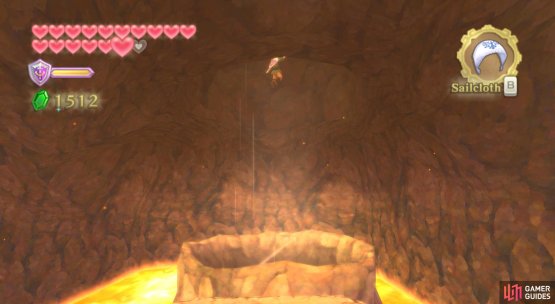 Jump into the giant air vent.