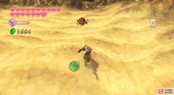 After disposing of the Bokoblins, dash up the slope.