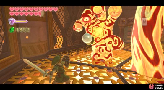 Grab a spiky plant from high up, then throw it at a Magmanos to solidify it.