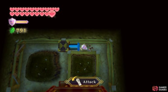 Return to the room with the first Magmanos you encountered. Then burrow in front of the gate by the bird statue.