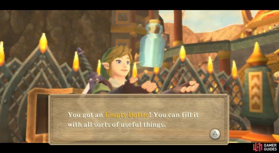 Go through the tunnel to find an Empty Bottle chest!