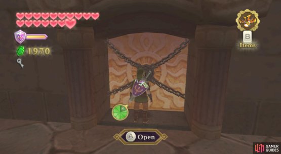 Time to use your Small Key to unlock this door.