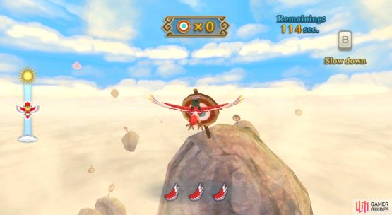 You&rsquo;ll find numerous targets on the floating rocks.