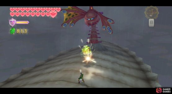 To start with, angle your sword swings to bounce the poison orbs towards Bilocyte&rsquo;s head wings.
