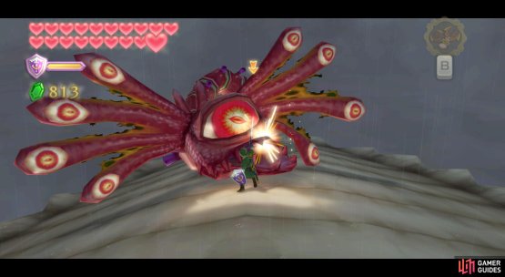 When both head wings have drooped, bounce an orb towards Bilocyte&rsquo;s eye. Then whack it when Bilocyte collapses.