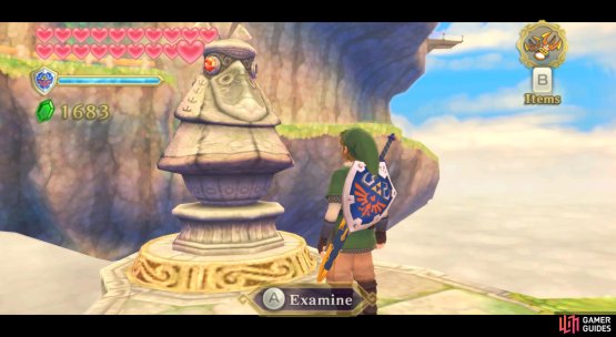 Then slap the Stone of Trials into the statue&rsquo;s empty eye socket.