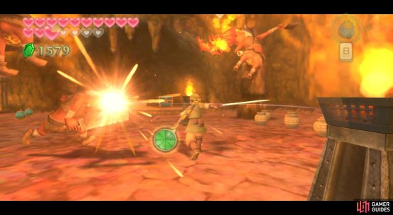 Smack the Bokoblins silly, then open the chest&hellip;