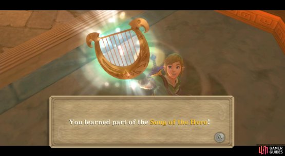 Beyond, you&rsquo;ll learn one of the parts of the Song of the Hero.