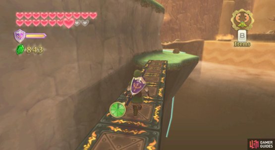 Afterwards, run across the bridge from the past that was previously blocked by a robot.
