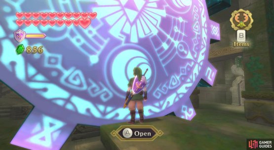 Head through the Gate of Time, back into the past.