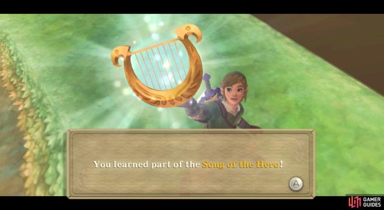 As a reward, you&rsquo;ll get another part of the Song of the Hero.