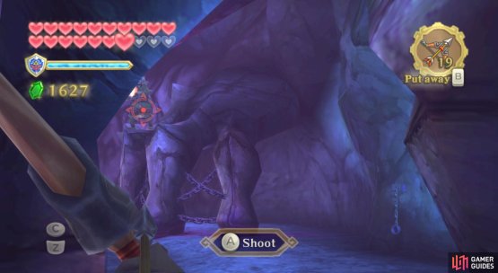 While taking cover, shoot down as many Bokoblins as you can (there are lots).