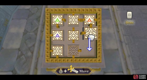 Step 1: Move the first block down.