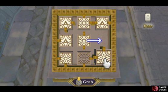 Step 2: Move the center block to the right.