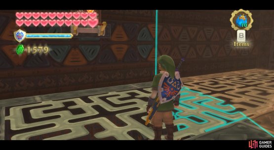 Place the Timeshift Orb on the tile left from the ladder. Then climb up and pull this wall switch.