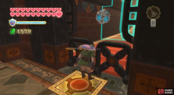 Throw the Timeshift Orb onto the second conveyor belt.