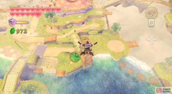 Alternatively, climb up the waterfall and sky-dive to the nest.